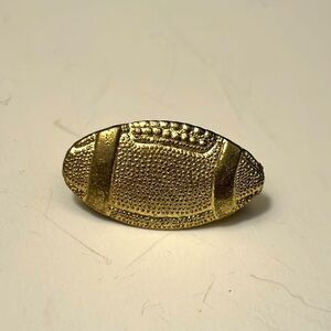 Vintage Gold Tone Football Lapel Pin
